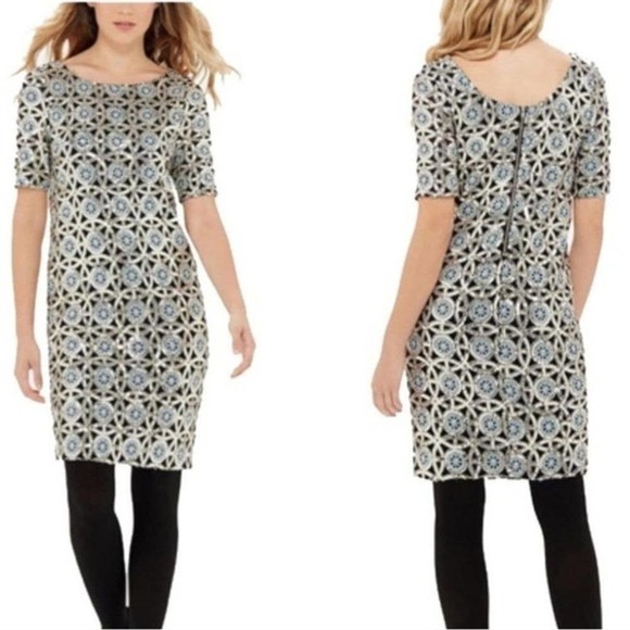 The Limited Dresses & Skirts - The Limited Exclusive Sequin Shift Dress Lined Black Silver Gold Size 4 Sm NWT